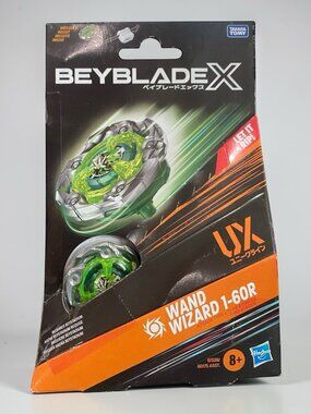 Wand Wizard 1-60R Beyblade X Wizard Rod Green UX Hasbro Rush Bit